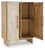 Signature Design Natural/White Wash Accent Cabinet