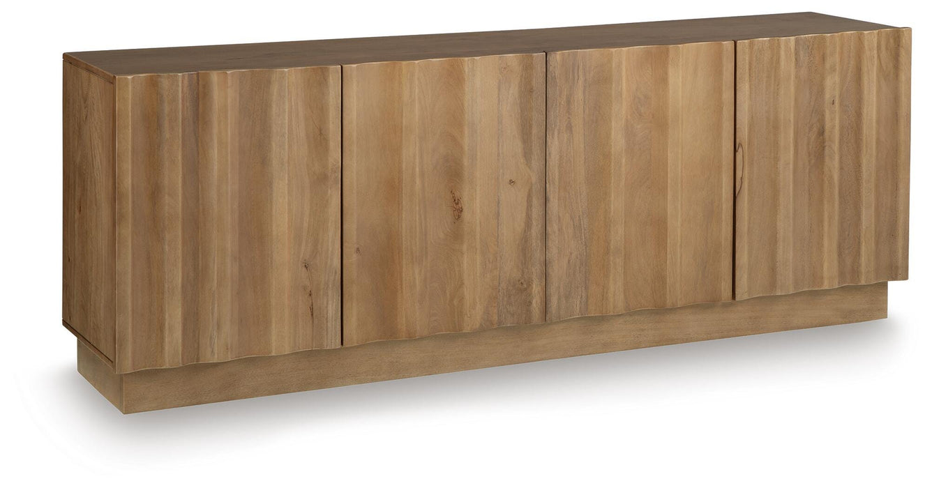 Signature Design White Washed Accent Cabinet