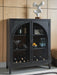 Signature Design Black/Brown Bar Cabinet