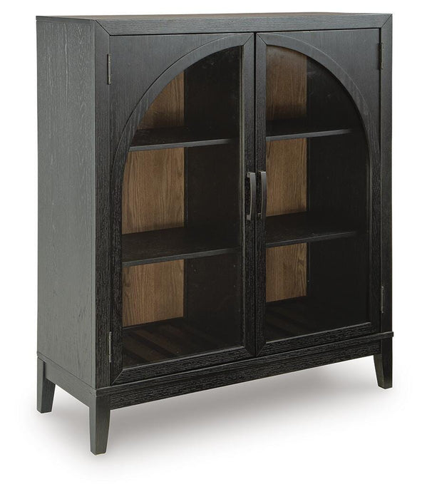 Signature Design Black/Brown Bar Cabinet