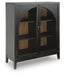 Signature Design Black/Brown Bar Cabinet