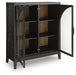 Signature Design Black/Brown Bar Cabinet