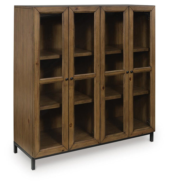 Signature Design Gray Brown Accent Cabinet