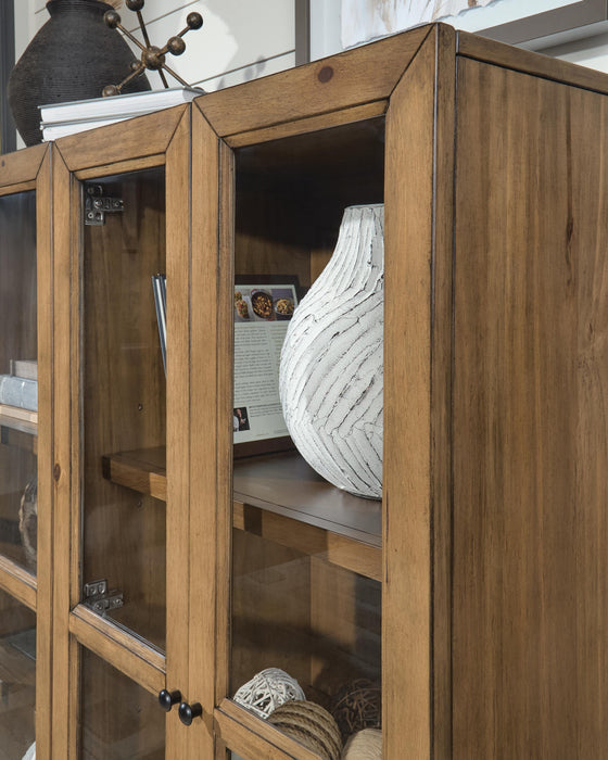 Signature Design Gray Brown Accent Cabinet