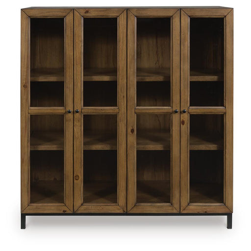 Signature Design Gray Brown Accent Cabinet