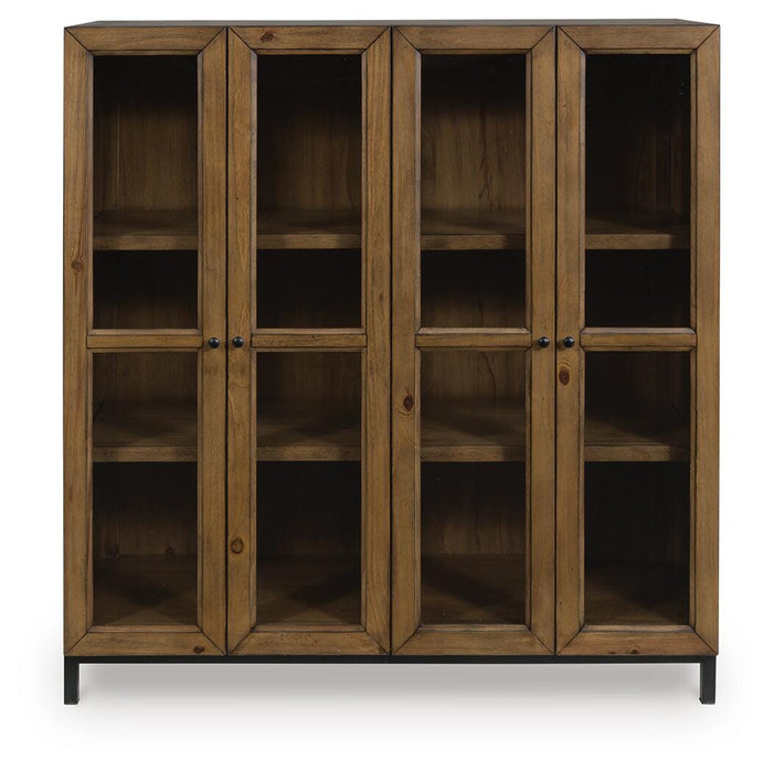 Signature Design Gray Brown Accent Cabinet