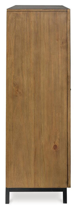 Signature Design Gray Brown Accent Cabinet