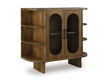 Signature Design Light Brown Accent Cabinet