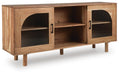 Signature Design Natural Brown Accent Cabinet