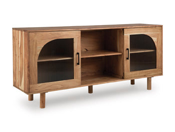 Signature Design Natural Brown Accent Cabinet