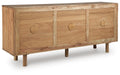 Signature Design Natural Brown Accent Cabinet