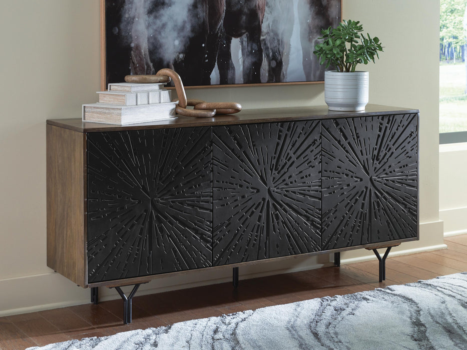Signature Design Multi Brown Accent Cabinet