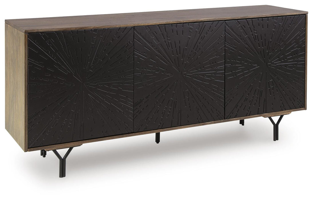 Signature Design Multi Brown Accent Cabinet