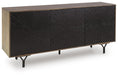 Signature Design Multi Brown Accent Cabinet