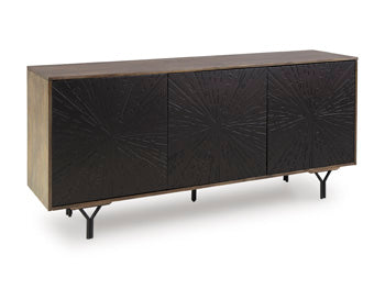 Signature Design Multi Brown Accent Cabinet