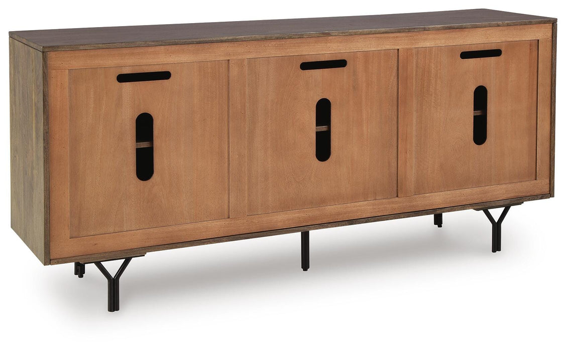 Signature Design Multi Brown Accent Cabinet