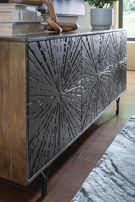 Signature Design Multi Brown Accent Cabinet