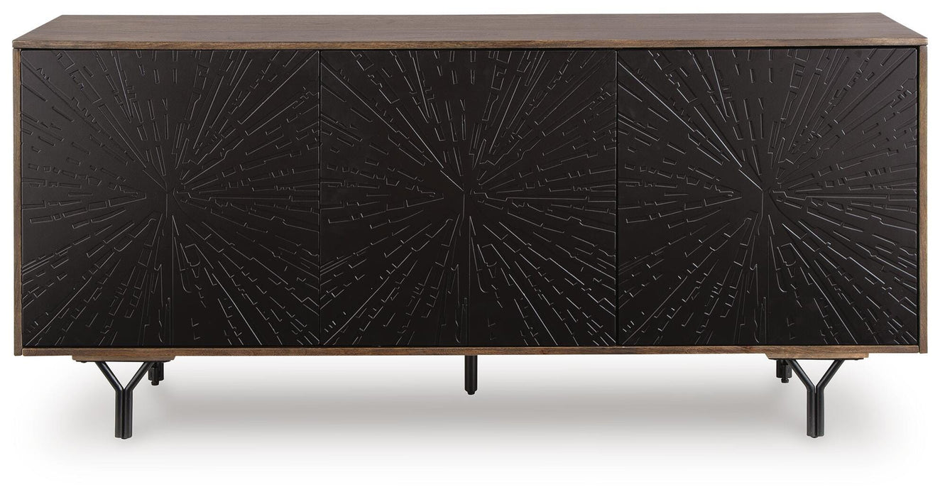 Signature Design Multi Brown Accent Cabinet