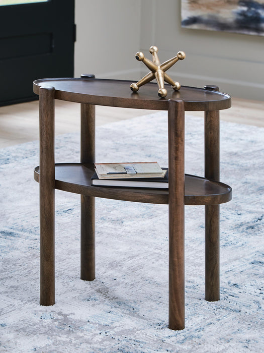 Signature Design Gray Brown Accent Table