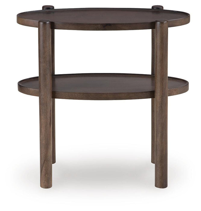 Signature Design Gray Brown Accent Table