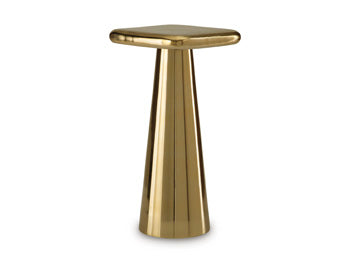 Signature Design Gold Finish Accent Table