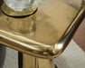 Signature Design Gold Finish Accent Table
