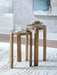 Signature Design Light Brown Accent Table Set (2/CN)
