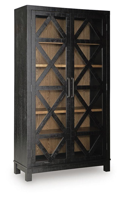 Signature Design Black/Brown Accent Cabinet