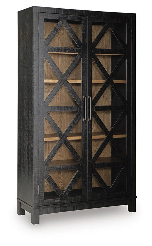 Signature Design Black/Brown Accent Cabinet