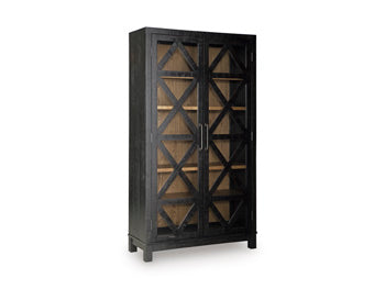 Signature Design Black/Brown Accent Cabinet