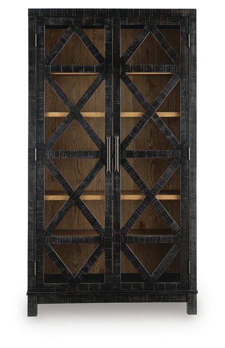 Signature Design Black/Brown Accent Cabinet