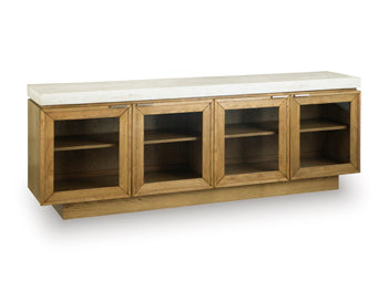 Signature Design Light Brown/Gray Accent Cabinet