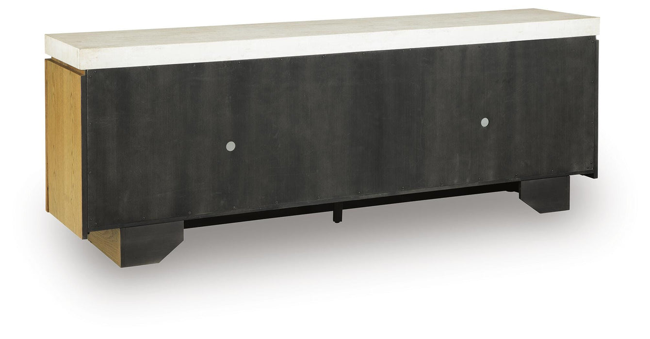 Signature Design Light Brown/Gray Accent Cabinet
