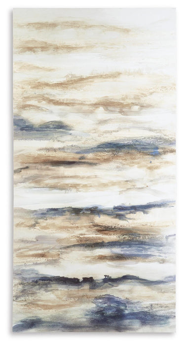 Signature Design Blue/Tan Wall Art