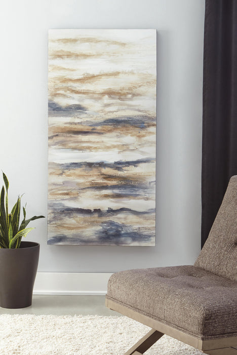 Signature Design Blue/Tan Wall Art