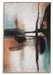 Signature Design Teal/Orange/Black Wall Art