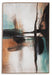 Signature Design Teal/Orange/Black Wall Art