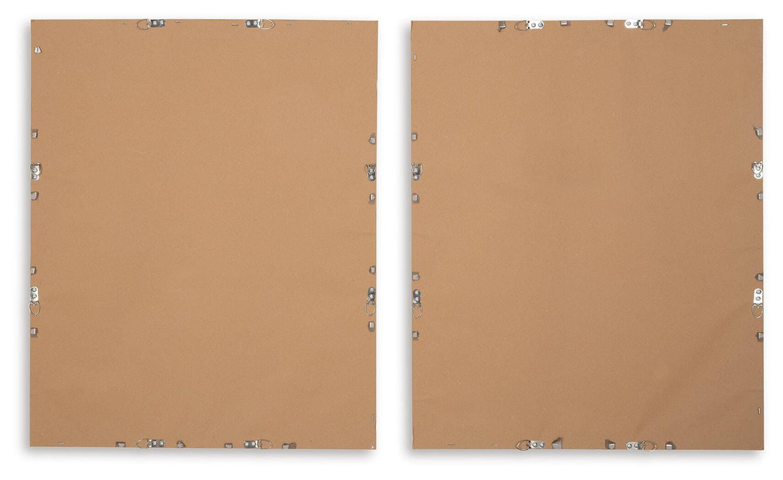 Signature Design Blue/White Wall Art Set (2/CN)