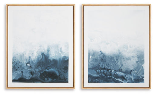 Signature Design Blue/White Wall Art Set (2/CN)