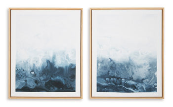 Signature Design Blue/White Wall Art Set (2/CN)