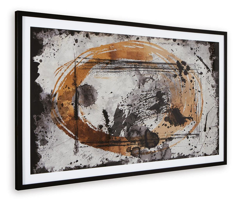 Signature Design Black/Caramel/Tan Wall Art