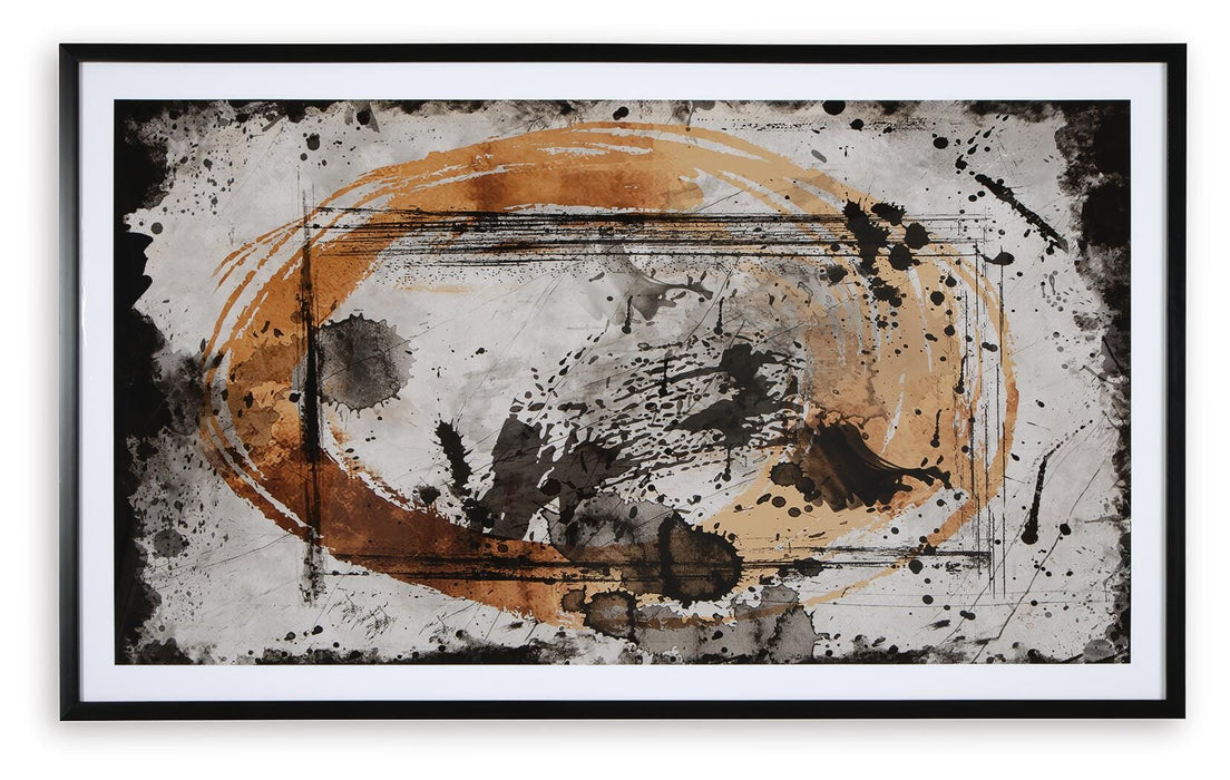 Signature Design Black/Caramel/Tan Wall Art