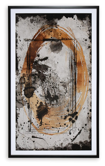 Signature Design Black/Caramel/Tan Wall Art