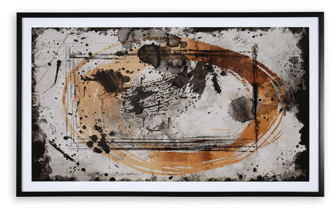 Signature Design Black/Caramel/Tan Wall Art