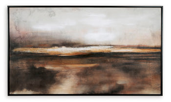 Signature Design Black/Brown/Orange Wall Art