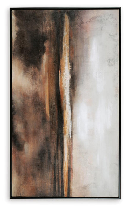 Signature Design Black/Brown/Orange Wall Art
