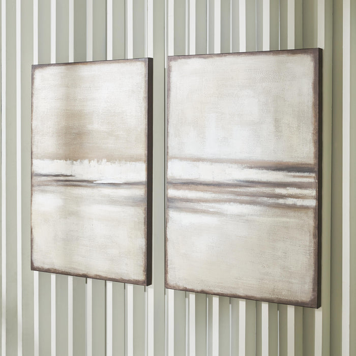 Signature Design Tan/Brown Wall Art Set (2/CN)