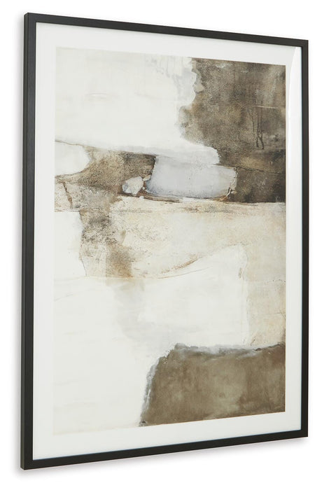 Signature Design Brown/White Wall Art