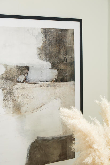 Signature Design Brown/White Wall Art