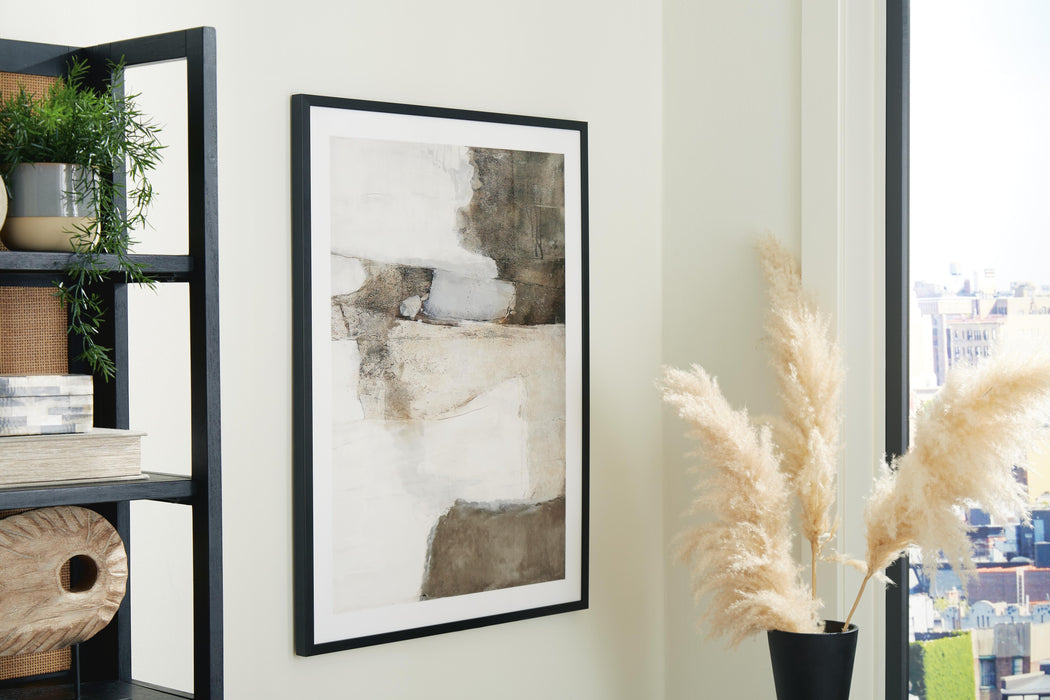 Signature Design Brown/White Wall Art